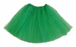 Spódnica, spódniczka tiulowa tutu bez podszewki - 50 cm ciemnozielona