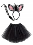 - STRÓJ ZEBRY ZEBRA spódniczka 40 cm 7-14lat