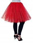Spódnica, spódniczka tiulowa tutu bez podszewki - 50 cm czerwona
