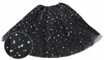 Spódnica, spódniczka tiulowa tutu z podszewką - 40 cm czarna w gwiazdki