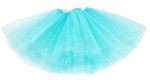 Spódnica, spódniczka tiulowa tutu bez podszewki - 30 cm miętowa
