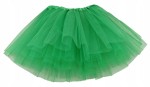 Spódnica, spódniczka tiulowa tutu bez podszewki - 30 cm ciemnozielona