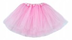 Spódnica, spódniczka tiulowa tutu bez podszewki - 30 cm jasnoróżowa