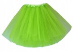 Spódnica, spódniczka tiulowa tutu bez podszewki - 50 cm jasnozielona