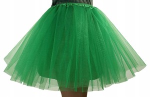 Spódnica, spódniczka tiulowa tutu z podszewką - 40 cm ciemnozielona