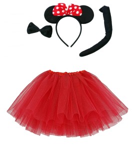 - STRÓJ MYSZKI MYSZKA MINNIE MIKI MINI spódniczka 40 cm 7-14lat