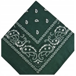 - BANDAMKA BANDANA CHUSTKA CHUSTA BANDAMA - c. zielona