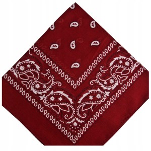 - BANDAMKA BANDANA CHUSTKA CHUSTA BANDAMA - bordowa
