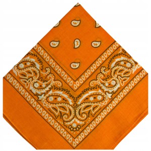 - BANDAMKA BANDANA CHUSTKA CHUSTA BANDAMA - j. pomarańczowa