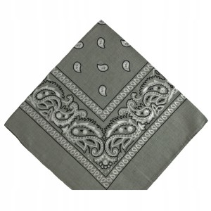 - BANDAMKA BANDANA CHUSTKA CHUSTA BANDAMA - szara