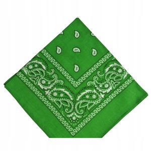 - BANDAMKA BANDANA CHUSTKA CHUSTA BANDAMA - j. zielony