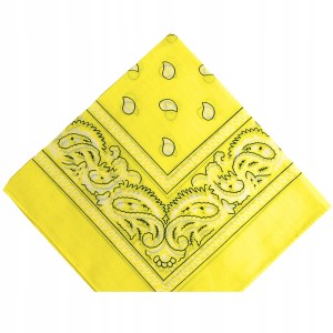 - BANDAMKA BANDANA CHUSTKA CHUSTA BANDAMA - j. żółty