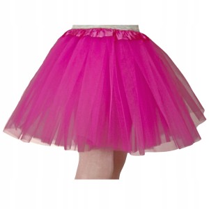 - SPÓDNICZKA TIULOWA SPÓDNICA TUTU 30cm 3-8 lat fuksja