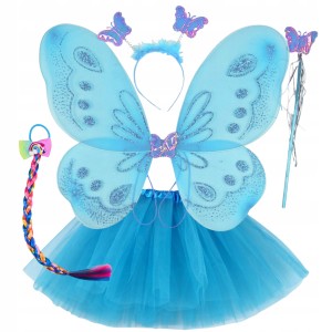 - STRÓJ MOTYLKA MOTYLEK MOTYL WRÓŻKA spódniczka 30cm 3-9 lat