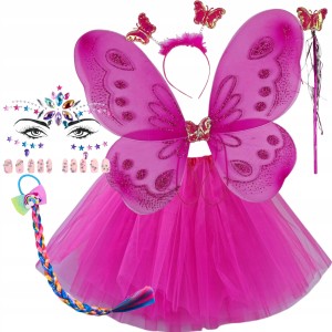 - STRÓJ MOTYLKA MOTYLEK MOTYL WRÓŻKA spódniczka 40cm 7-16 lat