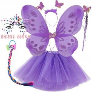 - STRÓJ MOTYLKA MOTYLEK MOTYL WRÓŻKA spódniczka 30cm 3-9 lat