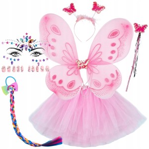 - STRÓJ MOTYLKA MOTYLEK MOTYL WRÓŻKA spódniczka 30cm 3-9 lat