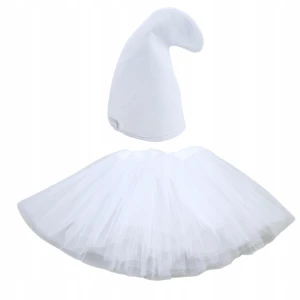 - STRÓJ SMERFETKI SMERF czapka + spódniczka 30 cm 3-8 lat