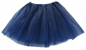 Spódnica, spódniczka tiulowa tutu bez podszewki - 40 cm granatowa
