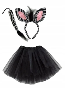 - STRÓJ ZEBRY ZEBRA spódniczka 40 cm 7-14lat