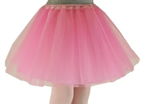 Spódnica, spódniczka tiulowa tutu z podszewką - 30 cm jasnoróżowa 