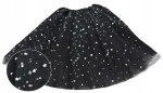 Spódnica, spódniczka tiulowa tutu z podszewką - 40 cm czarna w gwiazdki