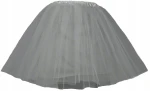 Spódnica, spódniczka tiulowa tutu z podszewką - 40 cm szara 
