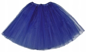 Spódnica, spódniczka tiulowa tutu bez podszewki - 50 cm granatowa