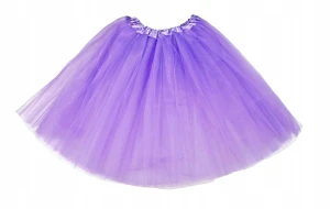 Spódnica, spódniczka tiulowa tutu bez podszewki - 50 cm fioletowa 