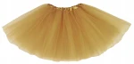 Spódnica, spódniczka tiulowa tutu bez podszewki - 30 cm złota