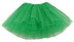 Spódnica, spódniczka tiulowa tutu bez podszewki - 30 cm ciemnozielona