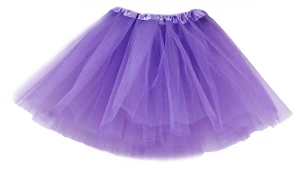 Spódnica, spódniczka tiulowa tutu bez podszewki - 30 cm fioletowa