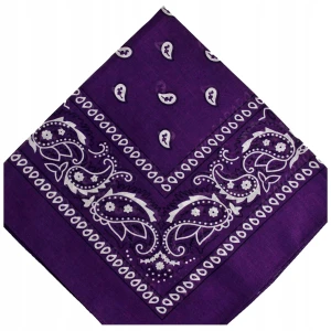 - BANDAMKA BANDANA CHUSTKA CHUSTA BANDAMA - c. fioletowa