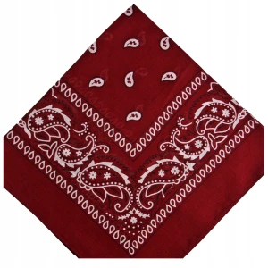 - BANDAMKA BANDANA CHUSTKA CHUSTA BANDAMA - bordowa