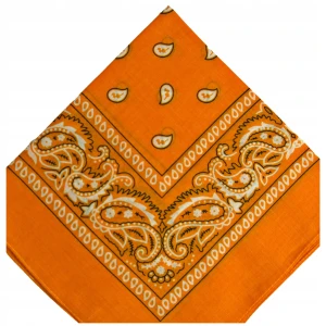 - BANDAMKA BANDANA CHUSTKA CHUSTA BANDAMA - j. pomarańczowa