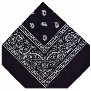 - BANDAMKA BANDANA CHUSTKA CHUSTA BANDAMA - czarna