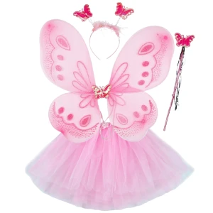 - STRÓJ MOTYLKA MOTYLEK MOTYL WRÓŻKA spódniczka 30 cm 3-9 lat