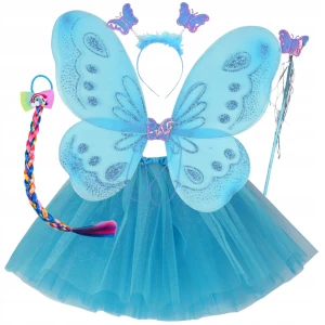 - STRÓJ MOTYLKA MOTYLEK MOTYL WRÓŻKA spódniczka 40cm 7-16 lat